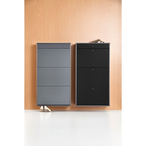 Szürke billenő ajtós cipőtartó Mistral - Hammel Furniture-image-4