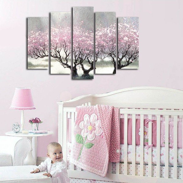 Cherry Blossom ötrészes vászonkép-image-1