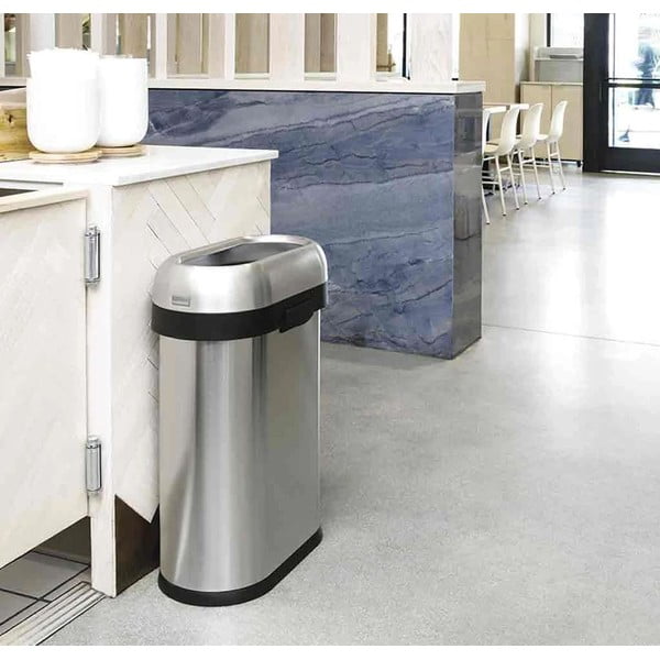 Rozsdamentes acél szemetes 50 l - simplehuman-image-1