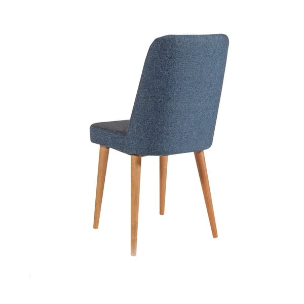 Kék bársony étkezőszék Stormi Sandalye – Kalune Design-image-1