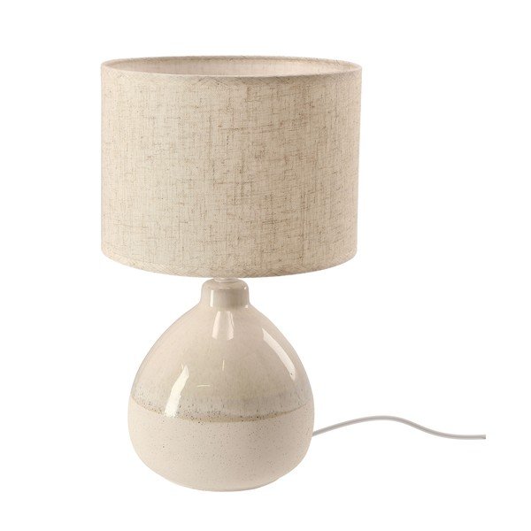 Bézs asztali lámpa textil búrával (magasság 41 cm) Ardo – Candellux Lighting-image-3