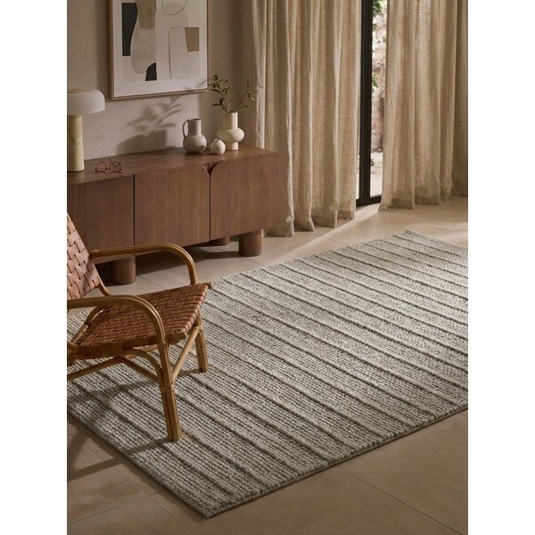Szürke kézi szövésű gyapjú szőnyeg 120x170 cm Camden Parker – Ted Baker-image-1