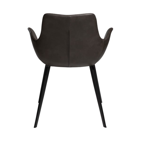Sötétszürke kárpitozott karfás étkezőfotel Hype – DAN-FORM Denmark-image-3