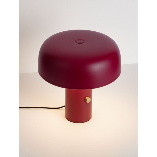 Borvörös fém LED dimmelhető asztali lámpa (magasság 31 cm) Noelia – Nova Luce-image-4