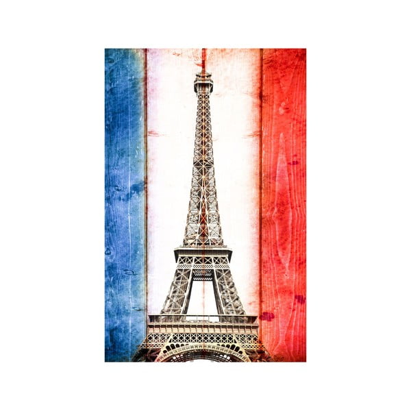 Büszke Eiffel-torony fali kép, 45 x 70 cm