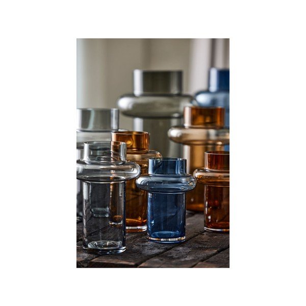 Tube szürke üveg váza, magasság 20 cm - Lyngby Glas-image-3