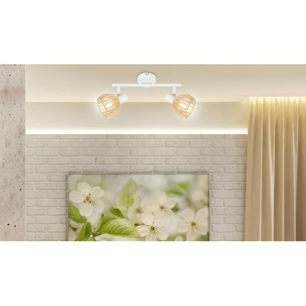 Fehér-natúr színű mennyezeti lámpa ø 10 cm Atarri – Candellux Lighting-image-2