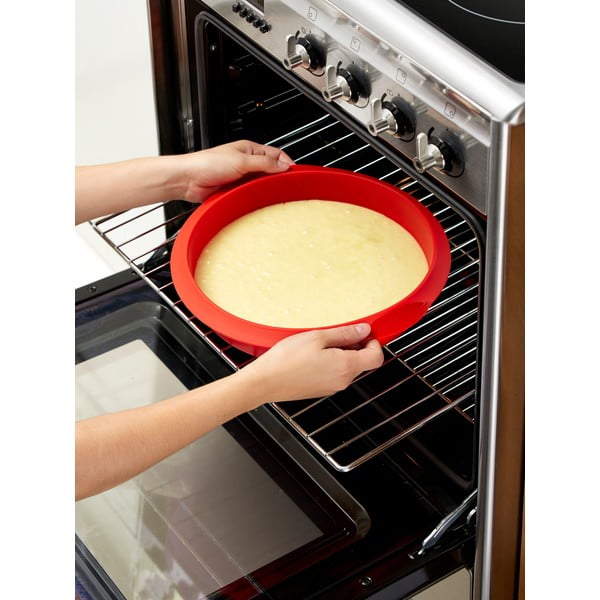 Piros szilikon sütőforma, ⌀ 24 cm - Lékué-image-1