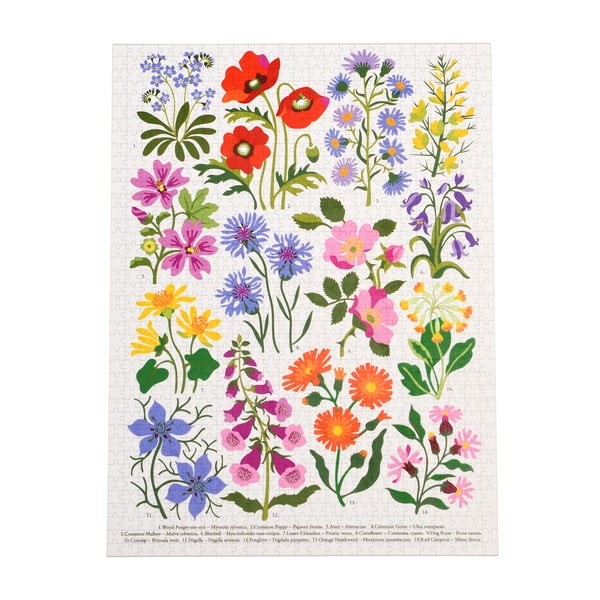 Puzzle (darabszám 1000) Wild Flowers – Rex London-image-3