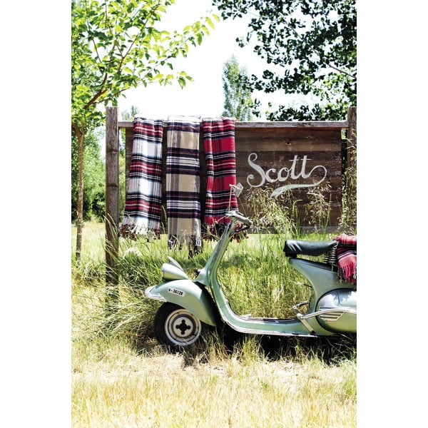 Scott bézs kockás pléd, 140 x 180 cm - Euromant-image-2