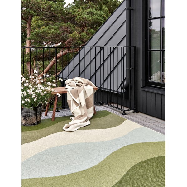 Bézs-krémszínű gyapjúkeverék takaró 140x180 cm Bob Mud Vanilla – Pappelina-image-3