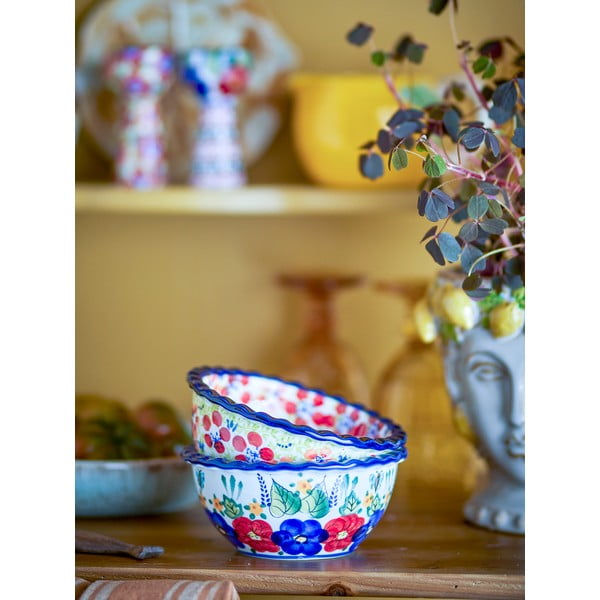 Kőedény szervírozó tálka szett 2 db-os 380 ml Florist – Bloomingville-image-2