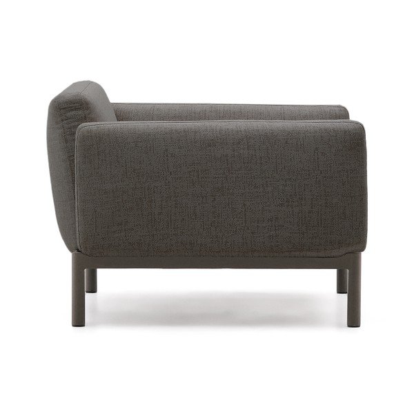 Szürke párnázott kerti fotel Sorells – Kave Home-image-3