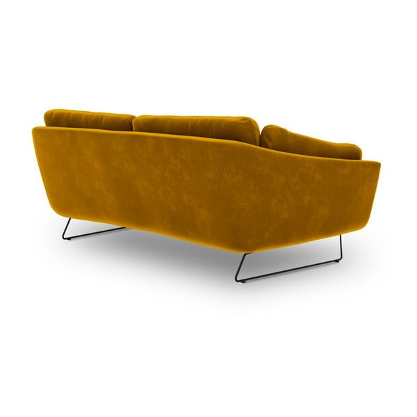 Gravity sárga bársony kanapé - Windsor & Co Sofas-image-3