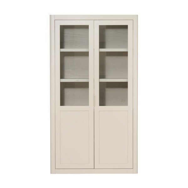 Világosszürke borovi fenyő tálalószekrény 120x217x48 cm Gunnar – WOOOD