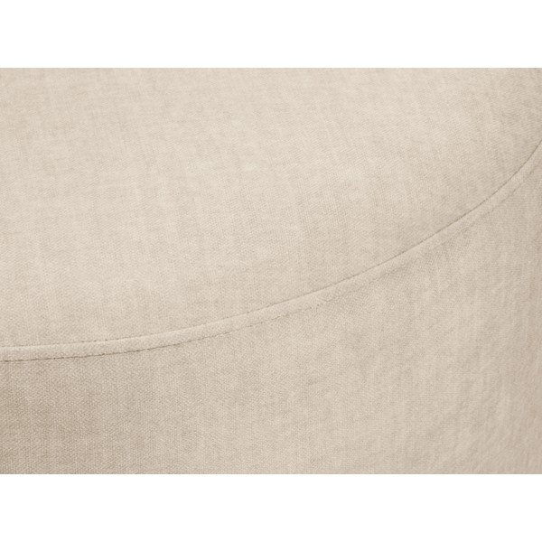 Debbie bézs bársony puff, ø 68 cm - Mazzini Sofas-image-1