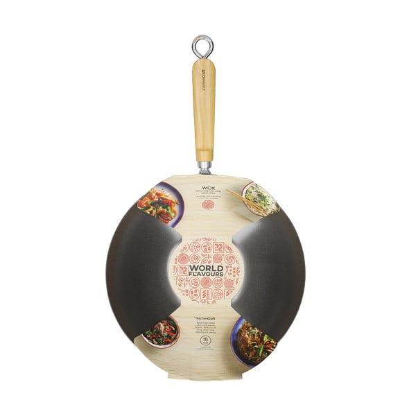 Oriental tapadásmentes WOK serpenyő, ⌀ 30 cm - Kitchen Craft-image-4