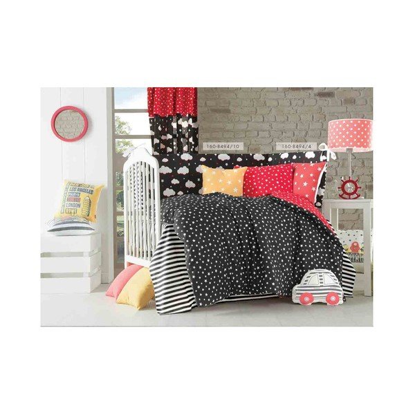 Pillow Toy Car szürke-piros pamut keverék párna, 32 x 25 cm - Mike & Co. NEW YORK-image-2