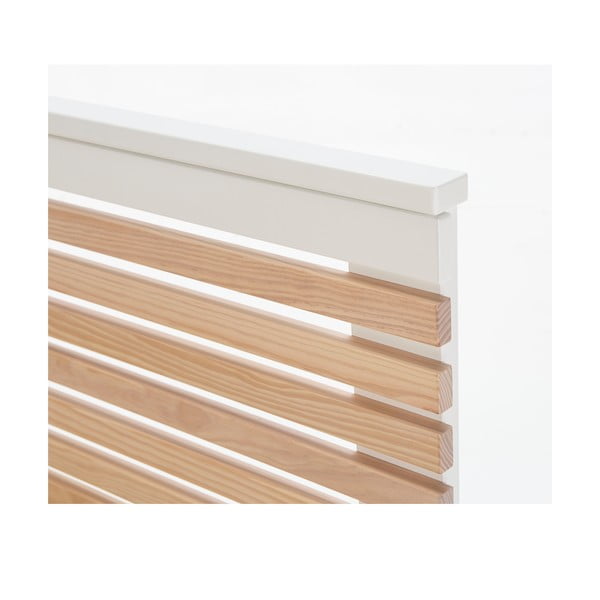 Fehér franciaágy ágyráccsal 140x190 cm Vectra – Marckeric-image-1