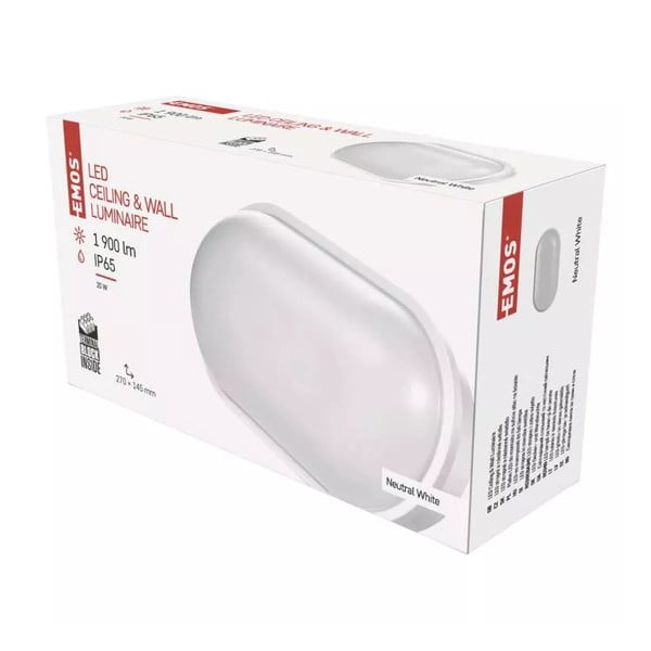 Fehér LED mennyezeti lámpa 14.5x27 cm Qari – EMOS-image-1