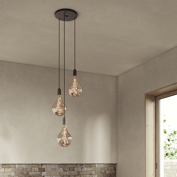 Sötétszürke dimmelhető függőlámpa ø 25 cm Triple Pendant – tala-image-2
