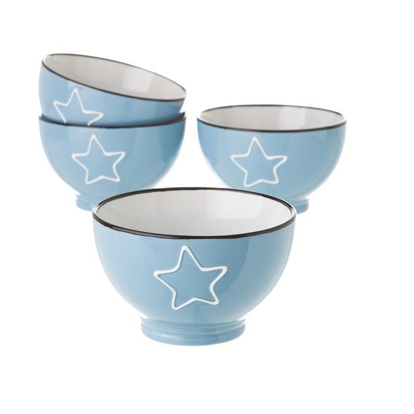 Star kék kerámia tálka, 580 ml - Unimasa-image-1
