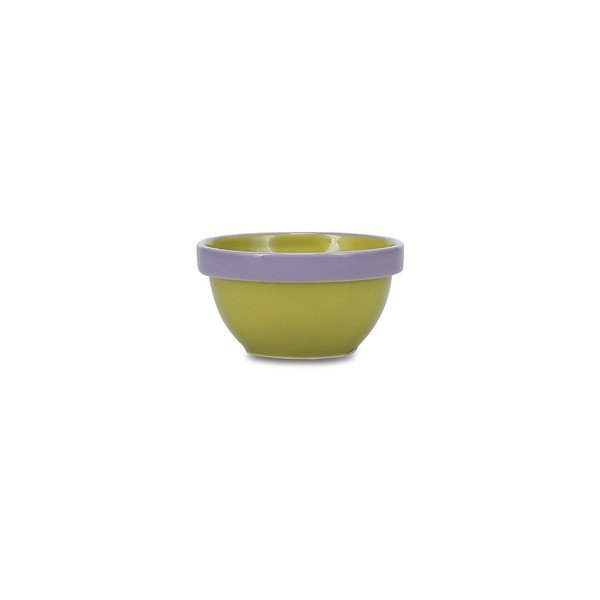 Zöld-lila kőedény tálka 170 ml Duo – ONA-image-2