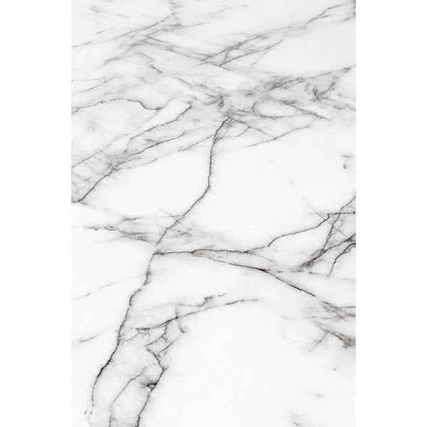 Kerek étkezőasztal márvány dekoros asztallappal ø 110 cm Floris – White Label-image-3