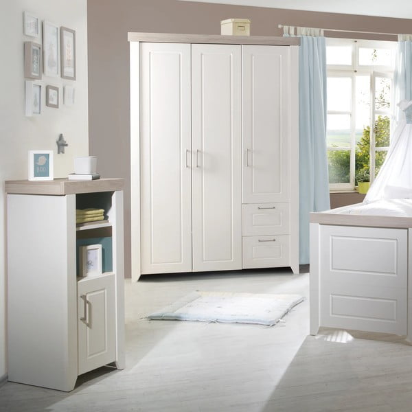 Fehér gyerek könyvespolc 49x115 cm Felicia – Roba-image-1