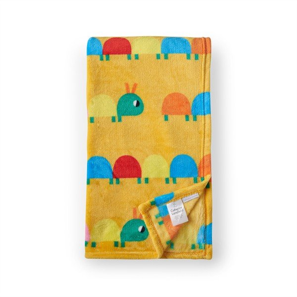 Sárga fleece gyerek takaró 130x170 cm Curious Caterpillar – Catherine Lansfield