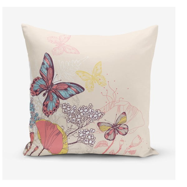 Butterflies pamutkeverék párnahuzat, 45 x 45 cm - Minimalist Cushion Covers