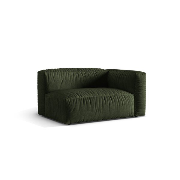 Zöld bársony kanapé modul (jobb oldali) Martina – Micadoni -image-1