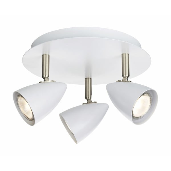 Ciro Tres fehér mennyezeti lámpa ezüstszínű részletekkel - Markslöjd