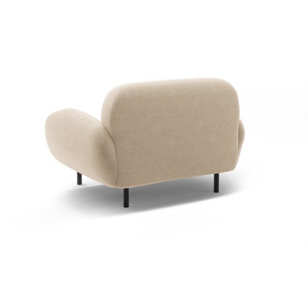 Bézs buklé fotel Poppy – Micadoni -image-2