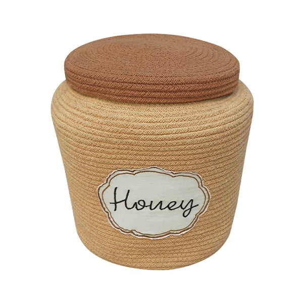 Világosbarna textil játéktároló kosár ø 28x27 cm Honey Pot – Lorena Canals