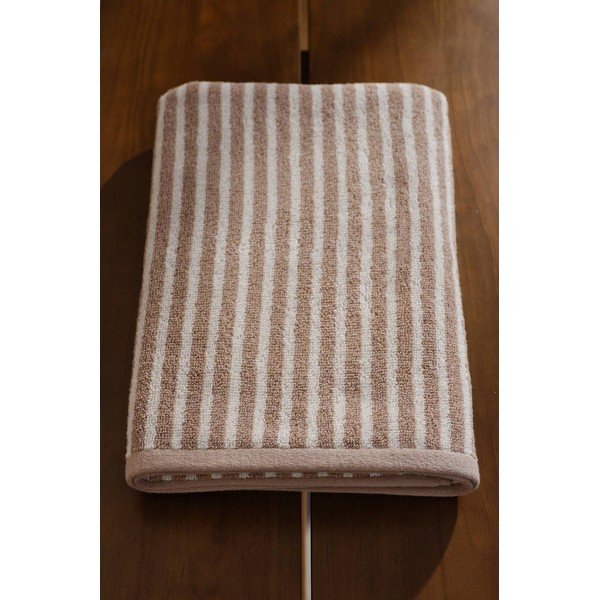 Bézs-krémszínű pamut fürdőlepedő 70x140 cm Dixie – Jotex-image-1