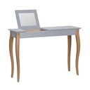 Dressing Table szürke fésülködőasztal tükörrel, hosszúság 105 cm - Ragaba