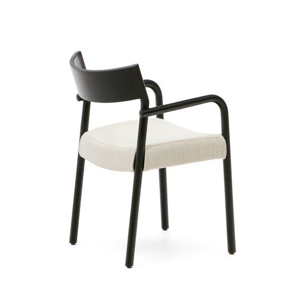 Fekete-bézs étkezőszék Falconera – Kave Home-image-4