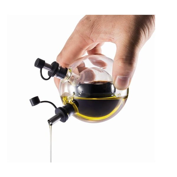 Orbit fúvott üveg olaj- és ecetkiöntő alátéttel - XD Design-image-2