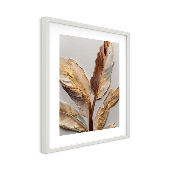 Nyomtatott keretezett kép 40x50 cm Golden Strelitzia – Styler-image-4