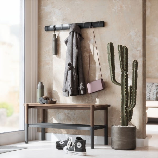 Fekete kőrisfa fali fogas Flip – Umbra-image-1