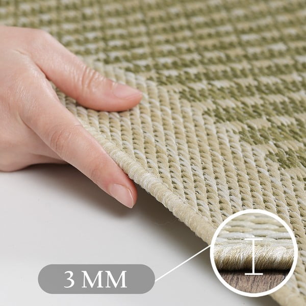 Khaki kerek kültéri-beltéri szőnyeg ø 160 cm Giza 1410 – Ayyildiz Carpets-image-3