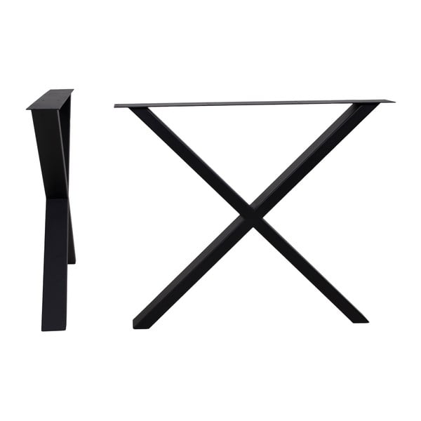 Nimes fekete acél lábszerkezet étkezőasztalhoz, hosszúság 86 cm - House Nordic