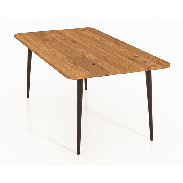 Natúr színű tölgyfa dohányzóasztal 90x90 cm Kula – The Beds-image-3