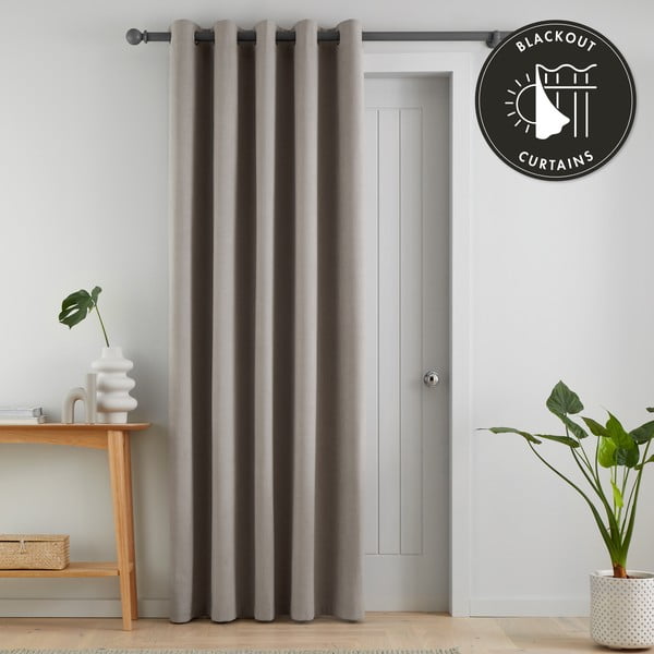 Szürke sötétítő függöny ajtóra 117x213 cm Wilson – Catherine Lansfield-image-4