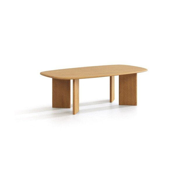 Natúr színű tölgyfa dohányzóasztal 60x120 cm Charlotte – Micadoni 