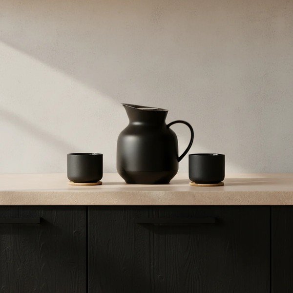 Fekete műanyag thermo kancsó 1 l Amphora – Stelton-image-2
