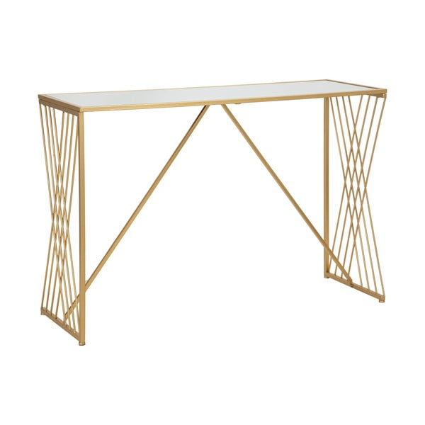 Aranyszínű konzolasztal 40x120 cm Easy – Mauro Ferretti-image-4