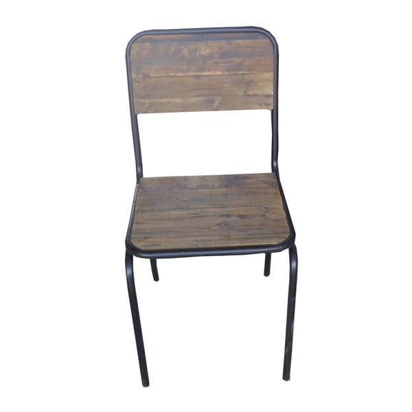 Barna jegenyefenyő étkezőszék Industrial – Antic Line-image-1