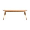 Bővíthető étkezőasztal kőrisfa dekoros asztallappal 190x90 cm Yumi - Rowico